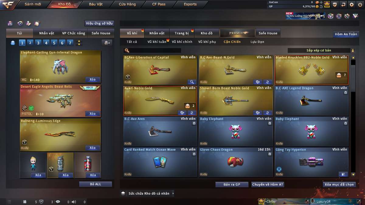 shop acc cf uy tin gia re